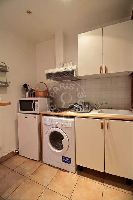 Kitchen Furnished apartment - 36m²  - 1 bedroom - Tour Eiffel - Paris