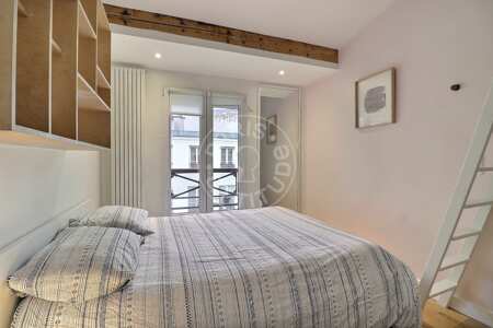 Bedroom Furnished apartment - 105m²  - 3 bedrooms - Place des Vosges - Paris