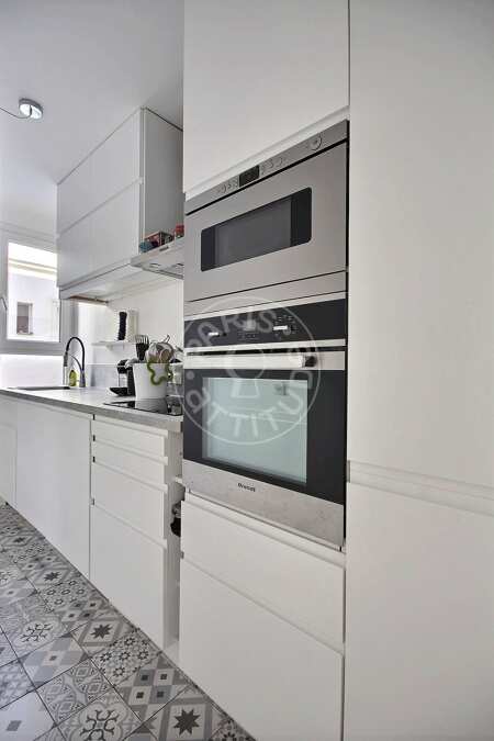 Kitchen Furnished apartment - 70m²  - 2 bedrooms - Oberkampf - Paris