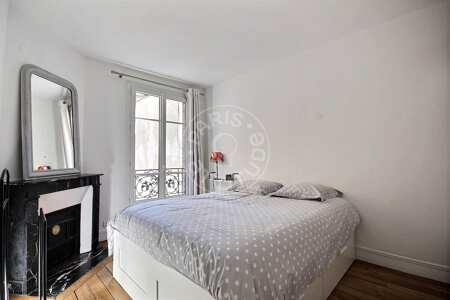 Bedroom Furnished apartment - 70m²  - 2 bedrooms - Oberkampf - Paris