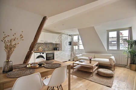Sala Apartamento mobilado - 33m²  - 1 quarto - Centre George Pompidou - Paris
