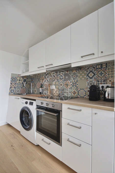 Cozinha Apartamento mobilado - 33m²  - 1 quarto - Centre George Pompidou - Paris