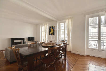 Salon Appartement meublé - 70m²  - 2 chambres - Neuilly-sur-Seine