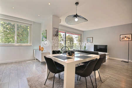 Salon Appartement meublé - 93m² - 3 chambres - Neuilly-sur-Seine