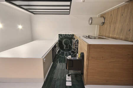 Kitchen Furnished studio - 23m²  - Canal Saint-Martin - Paris