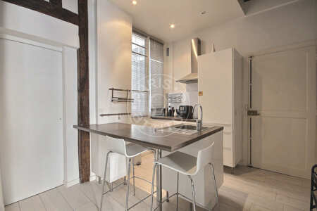 Cucina Appartamento arredato - 35m²  - 1 locale - Châtelet - Parigi