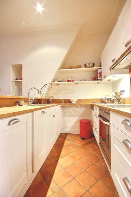Cozinha Apartamento mobilado - 55m²  - 1 quarto - Saint-Germain - Paris