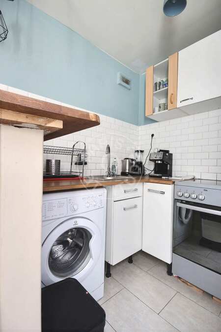Cuisine Appartement meublé - 40m²  - 1 chambre - Temple - Paris