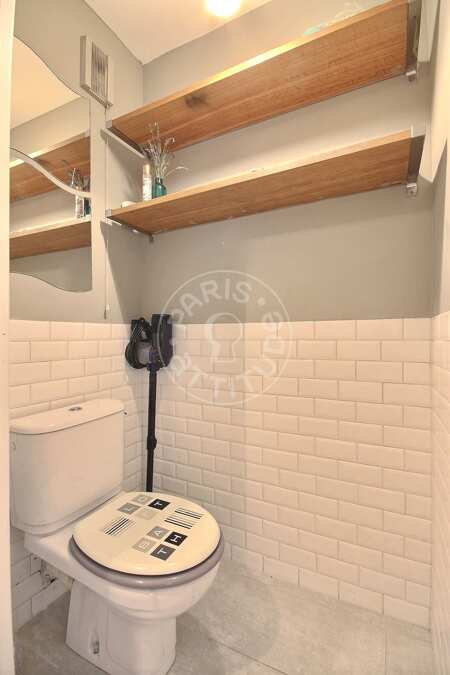 Toilettes Appartement meublé - 40m²  - 1 chambre - Temple - Paris