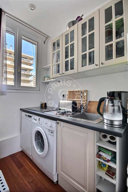 Cocina Estudio amueblado - 23m²  - Gambetta - París