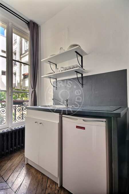 Küche Möblierte studio - 14m²  - Batignolles - Paris
