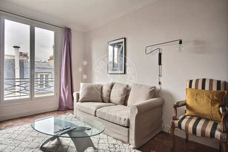 Sala Apartamento mobilado - 50m²  - 1 quarto - Alésia - Paris