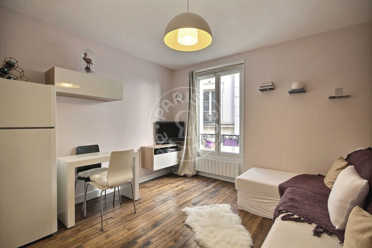 Living room - Furnished 1 bedroom - Paris 75007 - 14126