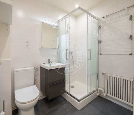 Baño Estudio amueblado - 21m²  - Crimée - París