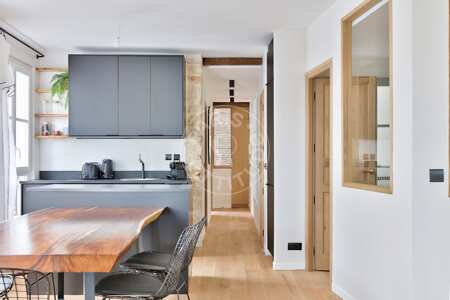 Cuisine Appartement meublé - 55m² - 2 chambres - Musée Picasso - Paris