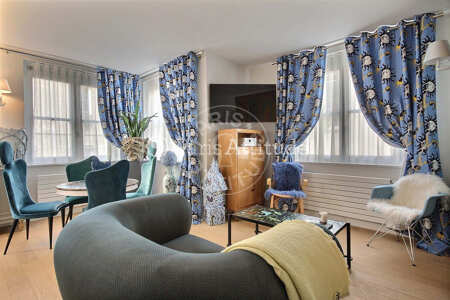 Sala Apartamento mobilado - 40m²  - 1 quarto - Centre George Pompidou - Paris