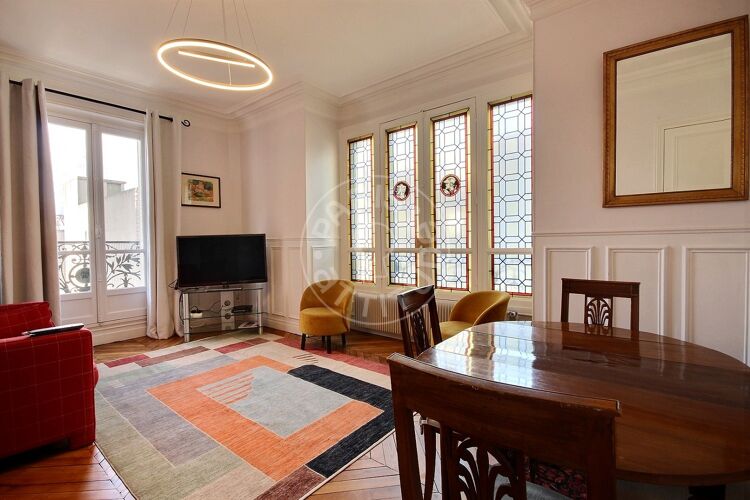 Living room - Furnished 1 bedroom - Paris 75014 - 14148