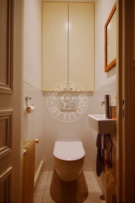 WC Möblierte wohnung - 49m²  - 1 Zimmer - Port Royal / Raspail - Paris