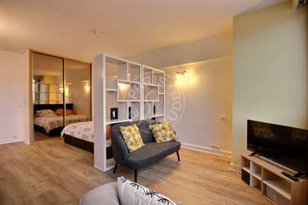 Salon Studio alcove meublé - 31m²  - Arc de Triomphe - Paris