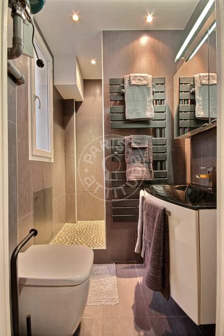 Baño Piso amueblado - 39m²  - 1 dormitorio - Bastille - París