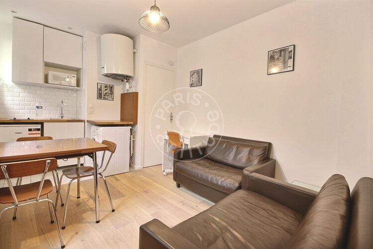 Living room - Furnished 1 bedroom - Paris 75010 - 14153