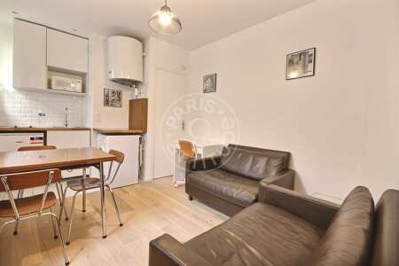 Sala Apartamento mobilado - 28m²  - 1 quarto - Faubourg Saint-Martin - Paris