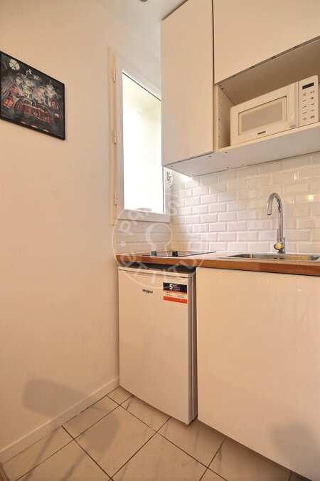 Cozinha Apartamento mobilado - 28m²  - 1 quarto - Faubourg Saint-Martin - Paris