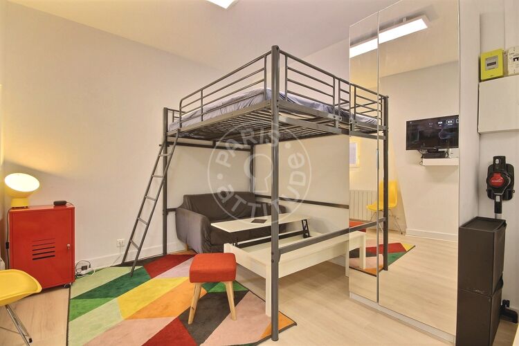 Living room - Furnished studio - Paris 75019 - 14155