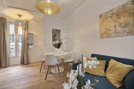 Living room Furnished apartment - 33m²  - 1 bedroom - Tolbiac - Paris