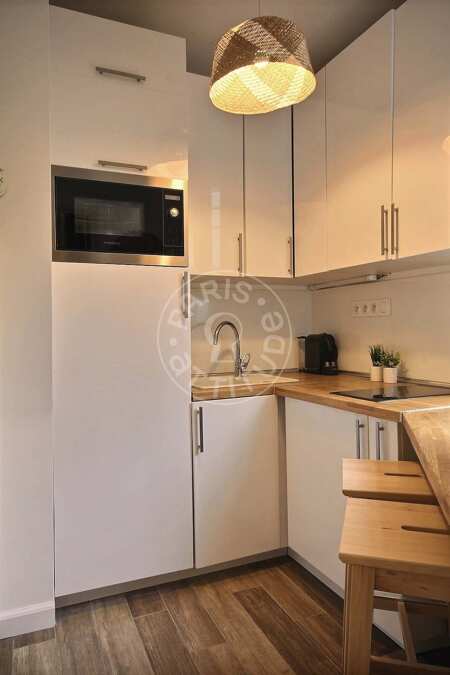 Kitchen Furnished apartment - 33m²  - 1 bedroom - Tolbiac - Paris