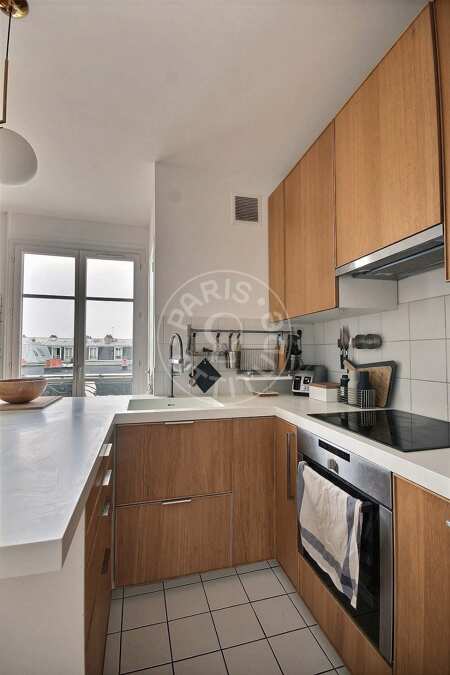 Kitchen Furnished apartment - 42m² - 1 bedroom - Gare de l'Est / Gare du Nord - Paris