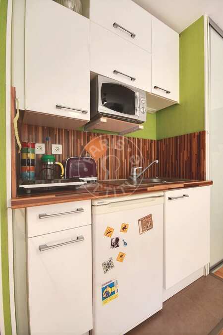 Cocina Estudio amueblado - 21m²  - Porte de Bagnolet - París