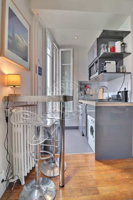 Kitchen Furnished studio - 19m²  - Plaisance / Pernety - Paris