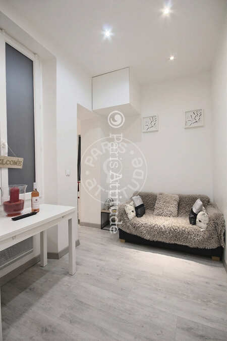 Salon Appartement meublé - 33m² - 2 chambres - Temple - Paris