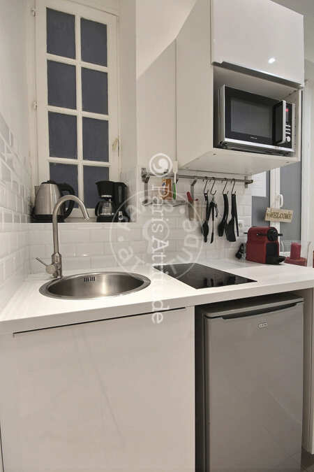 Cuisine Appartement meublé - 33m² - 2 chambres - Temple - Paris