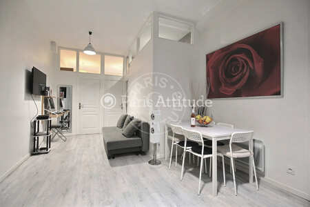 Sala Apartamento mobilado - 40m²  - 2 quartos - Temple - Paris