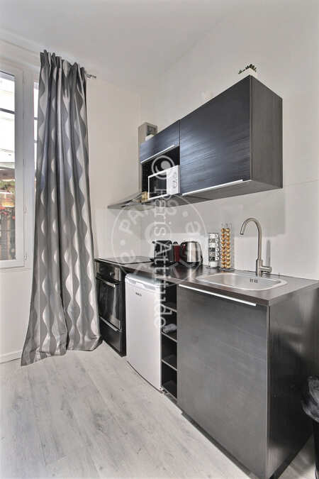 Cozinha Apartamento mobilado - 40m²  - 2 quartos - Temple - Paris