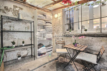 Terraço Apartamento mobilado - 40m²  - 2 quartos - Temple - Paris