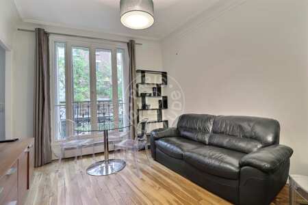 Living room Furnished apartment - 38m²  - 1 bedroom - Porte de Saint-Cloud - Paris
