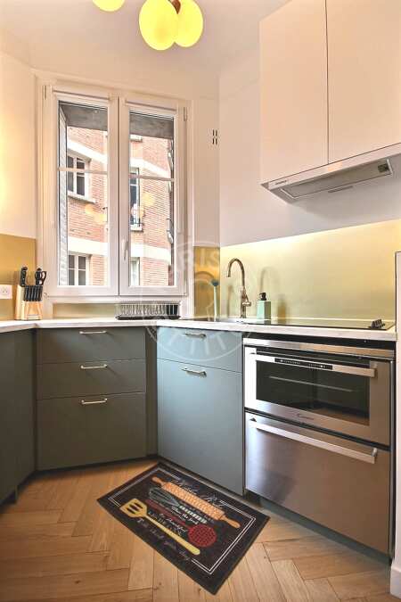 Cuisine Appartement meublé - 26m²  - 1 chambre - Commerce - Paris