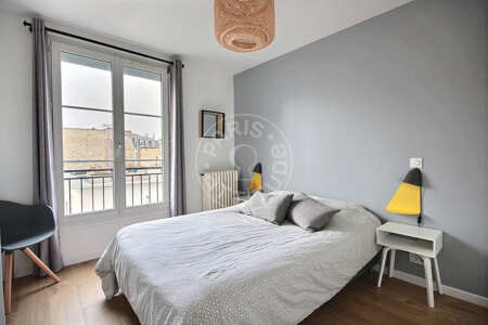 Camera da letto Appartamento arredato - 53m²  - 2 locali - Boulogne-Billancourt