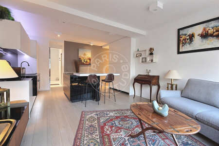 Sala Apartamento mobilado - 52m²  - 1 quarto - Mirabeau - Paris