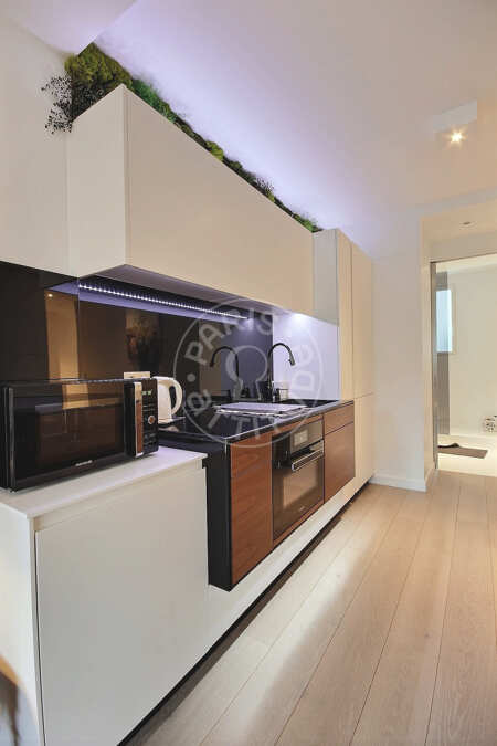 Cozinha Apartamento mobilado - 52m²  - 1 quarto - Mirabeau - Paris