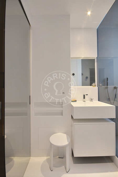 Casa de banho Apartamento mobilado - 52m²  - 1 quarto - Mirabeau - Paris