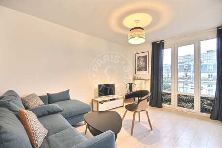 Wohnzimmer Möblierte wohnung - 44m²  - 1 Zimmer - Cité des Sciences / La Villette - Paris