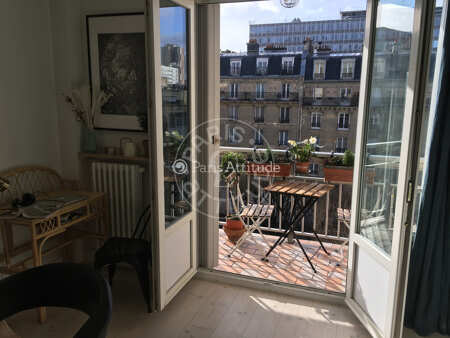 Balkon Möblierte wohnung - 44m²  - 1 Zimmer - Cité des Sciences / La Villette - Paris
