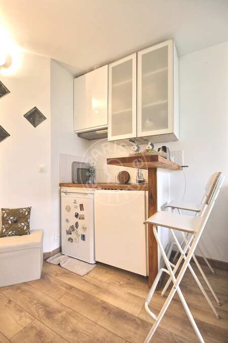 Cuisine Studio meublé - 20m²  - La Muette / Bois de Boulogne - Paris