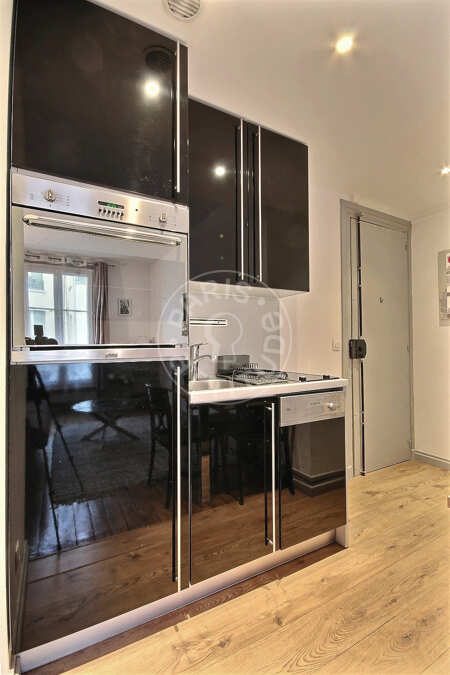 Cocina Piso amueblado - 30m²  - 1 dormitorio - Place des Vosges - París