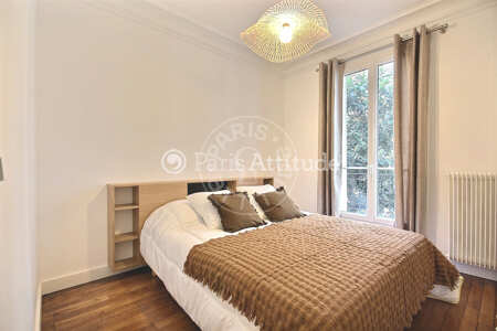 Bedroom Furnished apartment - 60m²  - 2 bedrooms - Nation - Paris