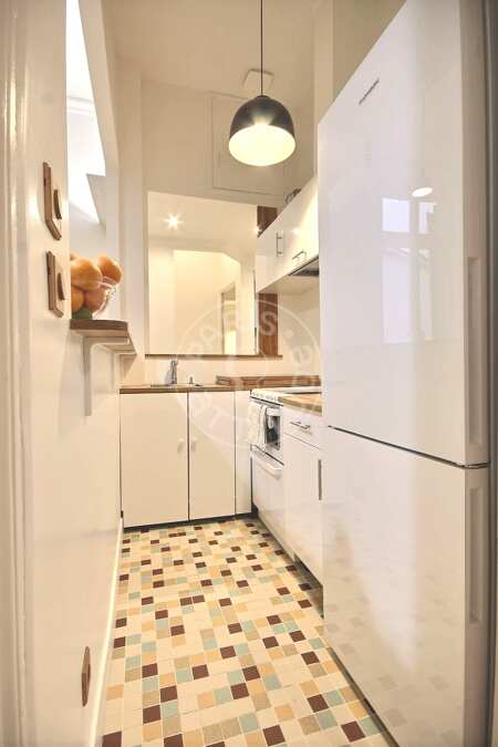 Küche Möblierte wohnung - 40m²  - 1 Zimmer - Alma-Marceau - Paris